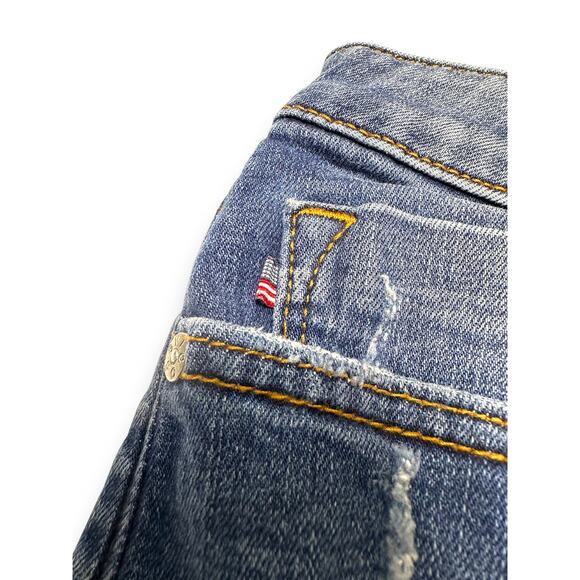 Vigoss Marley Mid-Rise Distressed Denim Shorts Size 27 - Picture 5 of 10